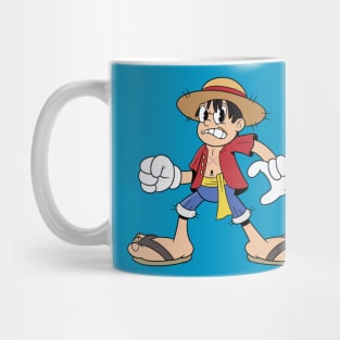 Luffy in cuphead style Mug